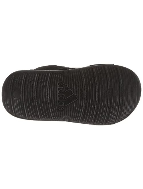 adidas Swim Sandal C Core Black/White Synthetic Child Strap Sandals