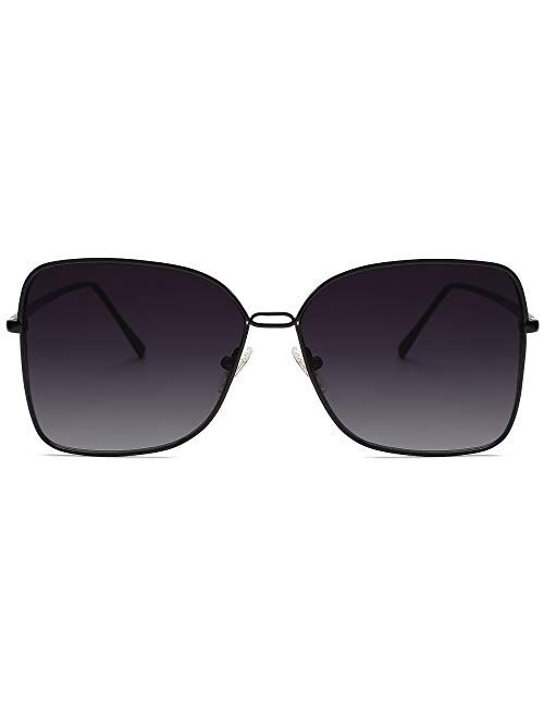 SOJOS Large Square Oversized Sunglasses for Women Big Designer Style Sunnies SJ1082