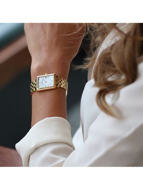 Raymond Weil Women's Swiss Toccata Diamond Accent Gold PVD Stainless Steel Bracelet Watch 25x34mm