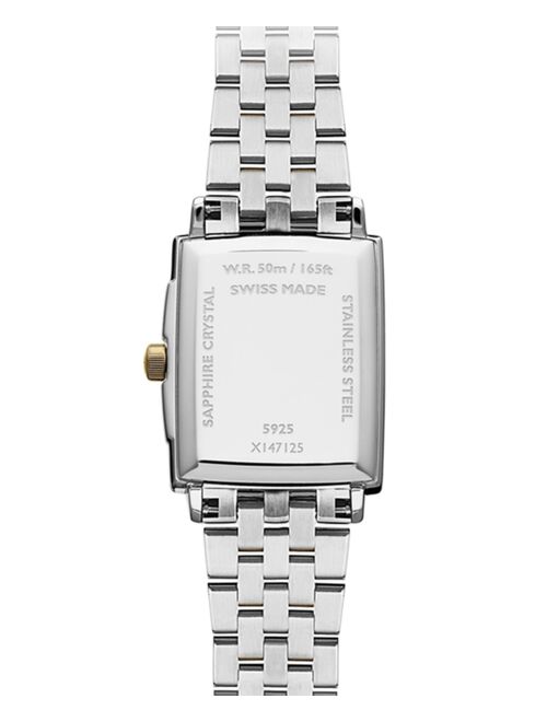 Raymond Weil Women's  Swiss Toccata Diamond Accent Two-Tone Stainless Steel Bracelet Watch 25x34mm