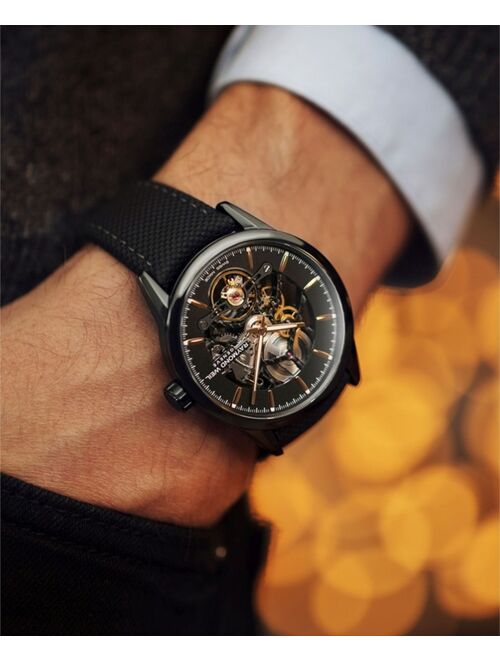 Raymond Weil Men's Swiss Automatic Freelancer 1212 Black Leather Strap Watch 42mm