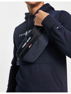 Tommy Jeans essential logo fanny pack in navy