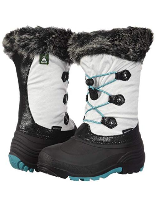 Kamik Girls Powdery2 Winter Boots,White,