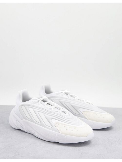 adidas Originals Ozelia sneakers in triple white