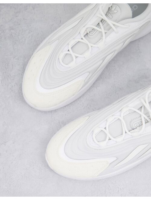 adidas Originals Ozelia sneakers in triple white