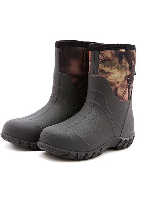 Muck Boot SWIFT*FROG SWIFT*FROG Rubber Boots for Men Waterproof Mid Calf Garden Boots Durable Footwear Muck Mud Men's Shose for Hunting Rain Boot