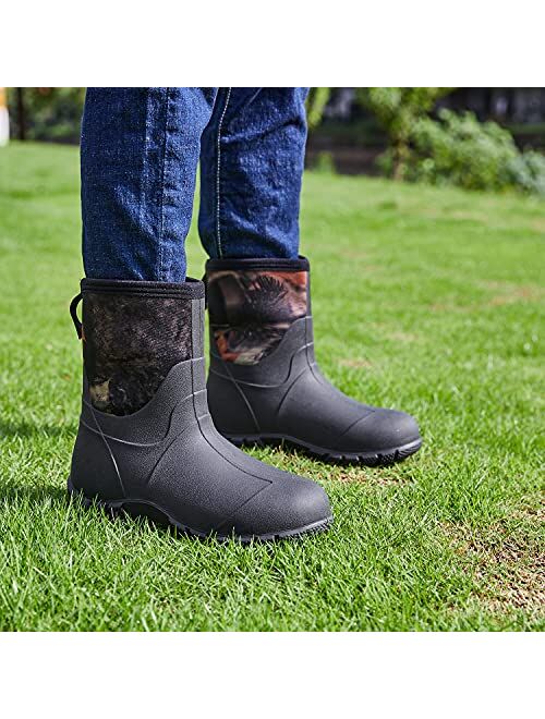 Muck Boot SWIFT*FROG SWIFT*FROG Rubber Boots for Men Waterproof Mid Calf Garden Boots Durable Footwear Muck Mud Men's Shose for Hunting Rain Boot