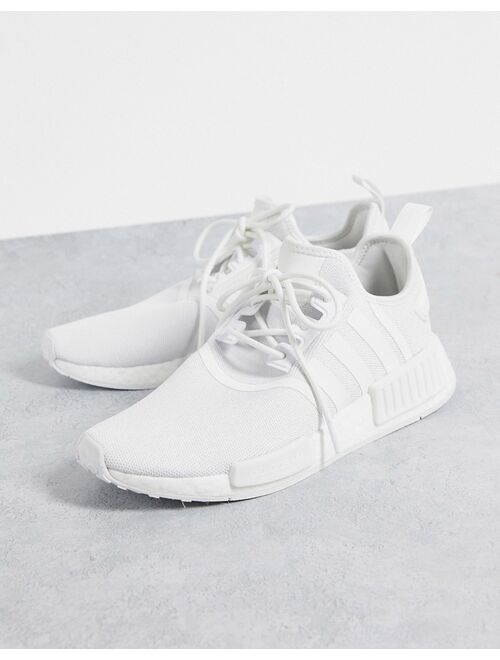 adidas Originals NMD_R1 sneakers in triple white