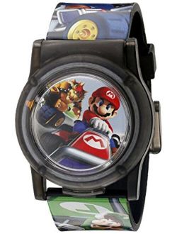 Nintendo Kids' NMK3403 Digital Display Analog Quartz Multi-Color Watch