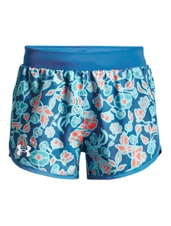 Girls' UA Fly-By Printed Shorts