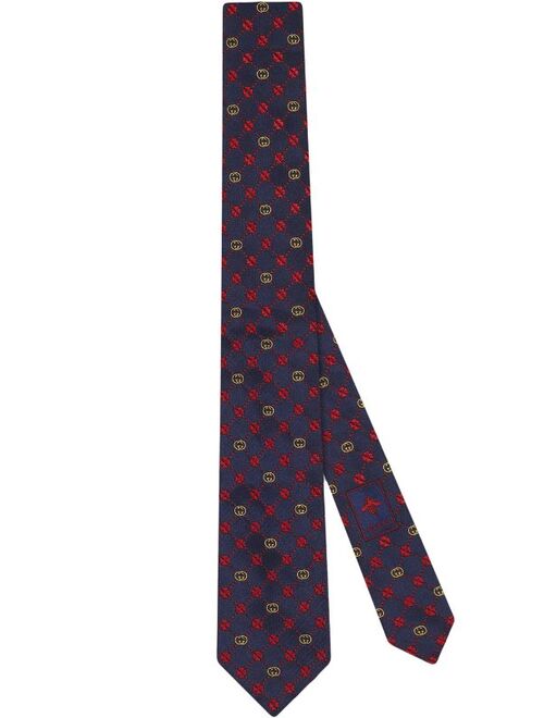 Gucci Interlocking C silk tie