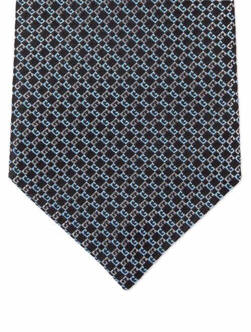 Gucci Geometric G pattern silk tie