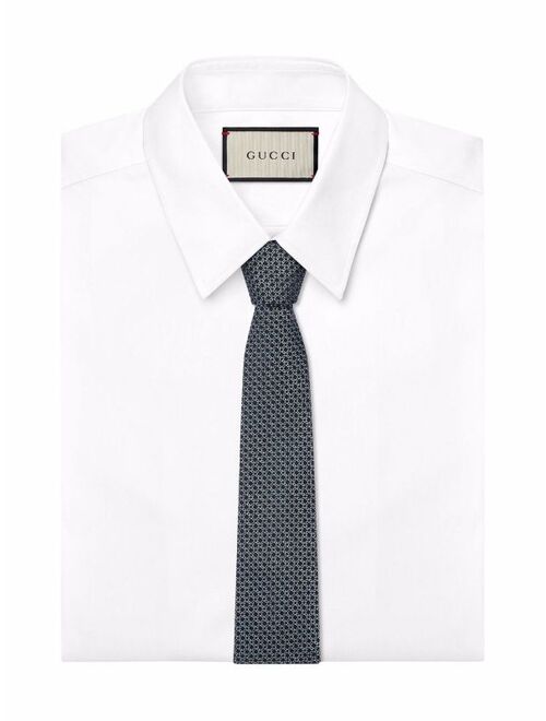 Gucci Geometric G pattern silk tie