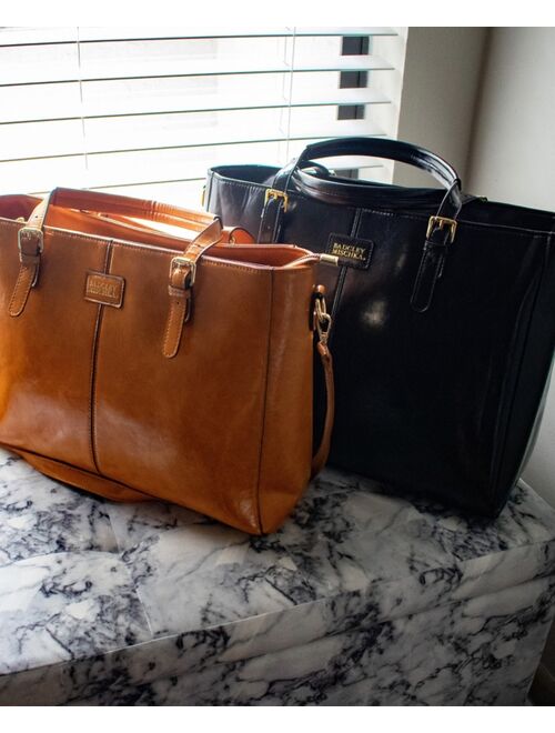 Badgley Mischka Julia Faux Leather Tote Weekender Travel Bag