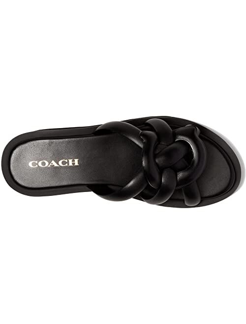 COACH Georgie Leather Sandal