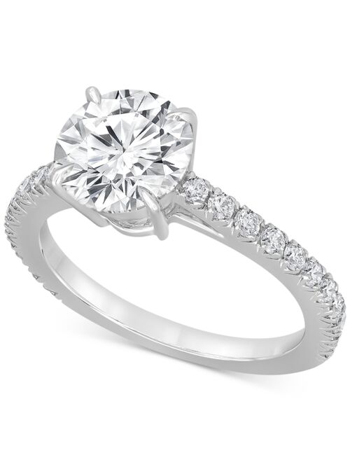 Badgley Mischka Certified Lab Grown Diamond Engagement Ring (2-1/2 ct. t.w.) in 14k White Gold