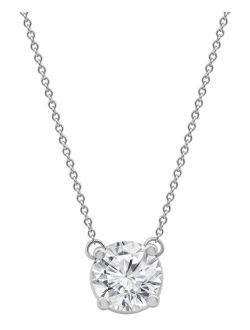 Certified Lab Grown Diamond Solitaire Pendant 18" Necklace (2-1/4 ct. t.w.) in 14k White Gold