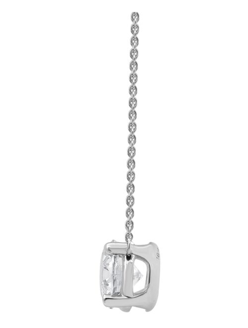 Badgley Mischka Certified Lab Grown Diamond Solitaire Pendant 18" Necklace (2-1/4 ct. t.w.) in 14k White Gold