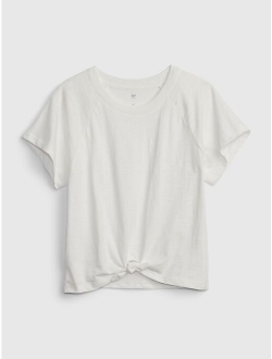 Kids Tie-Front Cotton T-Shirt
