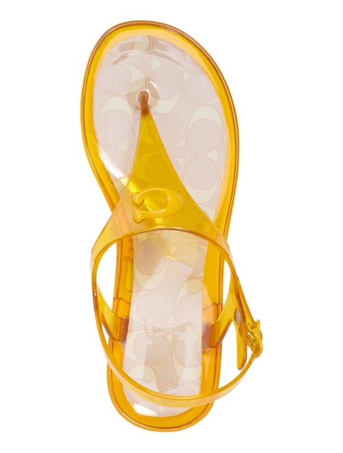 COACH Women's Natalee Jelly Thong Sandals