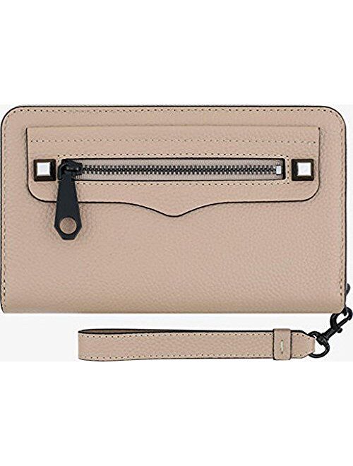 Rebecca Minkoff Regan Universal Zip Wristlet (Fits Most Mobile Phones) (Nude - RMIPH-017-ND)