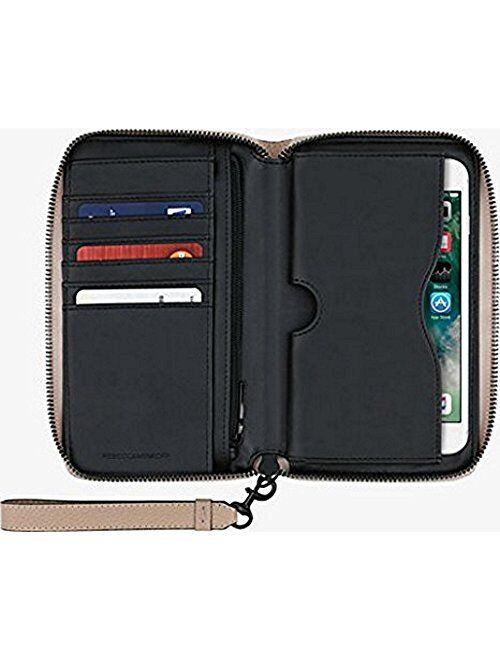Rebecca Minkoff Regan Universal Zip Wristlet (Fits Most Mobile Phones) (Nude - RMIPH-017-ND)