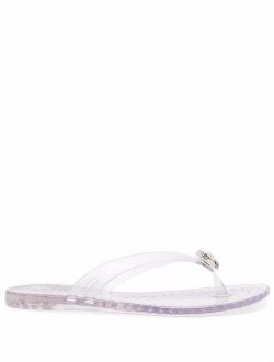 Casadei crystal-embellished jelly sandals