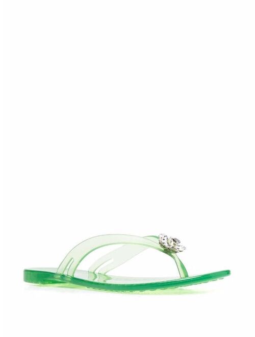 Casadei Jelly crystal-embellished sandals
