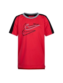 Boys 4-7 Nike Dri-FIT Swoosh Graphic Moisture Wicking Tee