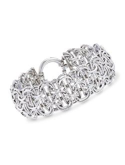 Sterling Silver Multi-Circle Link Bracelet