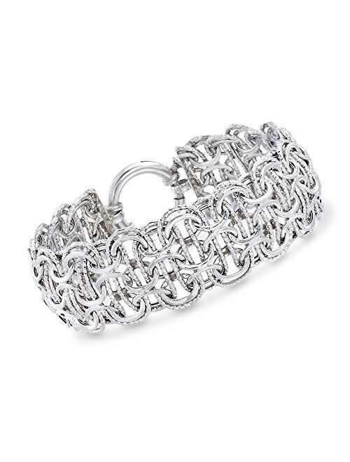 Ross-Simons Sterling Silver Multi-Circle Link Bracelet