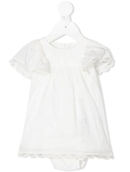 Chloé Kids lace embroidered dress