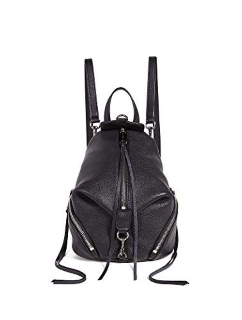 Rebecca Minkoff Women's Convertible Mini Julian Backpack, Black, One Size