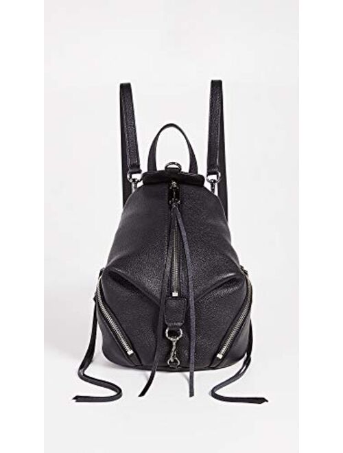 Rebecca Minkoff Women's Convertible Mini Julian Backpack, Black, One Size