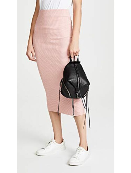 Rebecca Minkoff Women's Convertible Mini Julian Backpack, Black, One Size