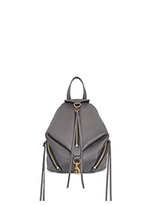 Rebecca Minkoff Women's Convertible Mini Julian Backpack, Black, One Size