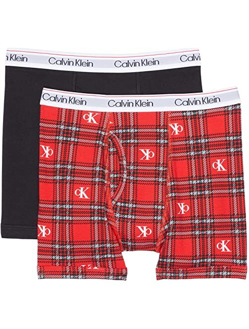 Calvin Klein Kids 2-Pack Modern Cotton Boxer (Little Kids/Big Kids)