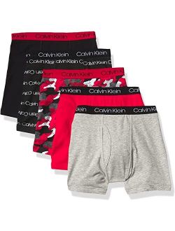 Boys' Modern Cotton Assorted Boxer Briefs Underwear, Multipack