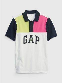 Kids Gap Logo Colorblock Polo Shirt