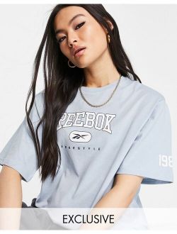 freestyle oversized t-shirt in baby blue