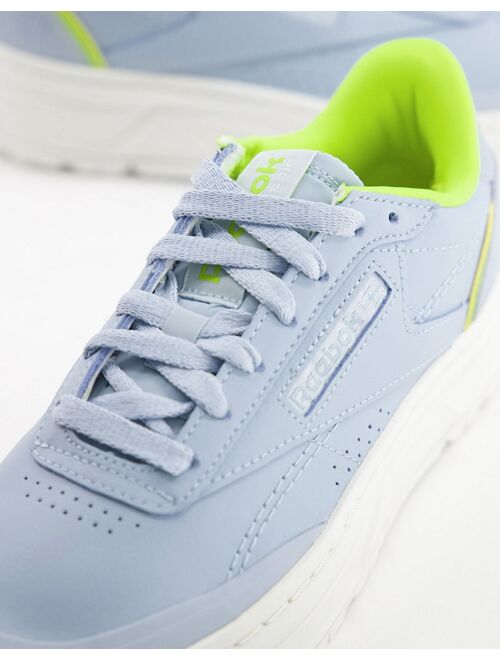 Reebok Club C Double Geo sneakers in gray and white