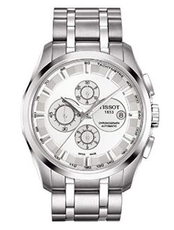 mens Couturier Chrono Auto Stainless Steel Dress Watch Grey T0356271103100