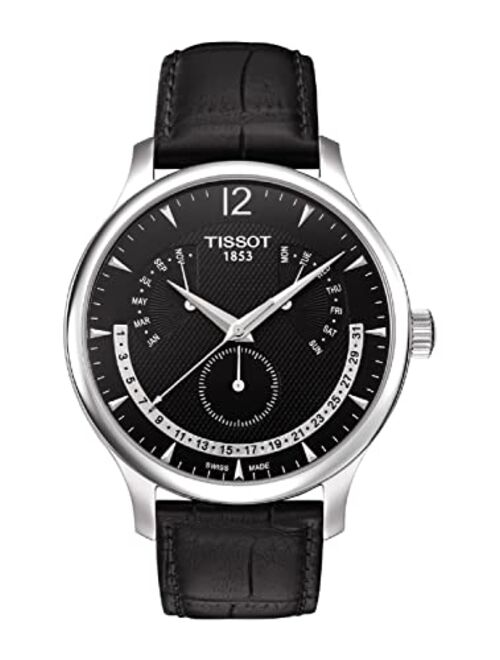 Tissot mens Tissot Tradition stainless-steel Dress Watch Black T0636371605700