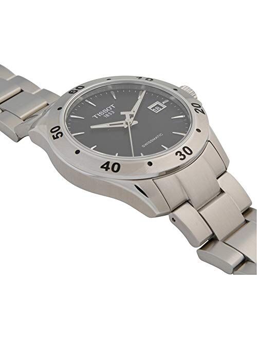 Tissot mens V8 Gent Auto Stainless Steel Casual Watch Grey T1064071105100