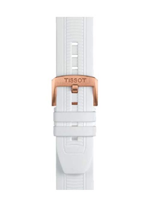Tissot womens T-Race Chrono Quartz Stainless Steel Casual Watch White T1154172701101