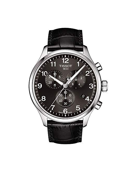 Tissot mens Tissot Chrono XL Stainless Steel Casual Watch Black T1166171605700