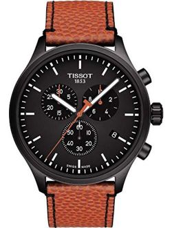 mens Tissot Chrono XL Stainless Steel Casual Watch Black,Orange T1166173605108