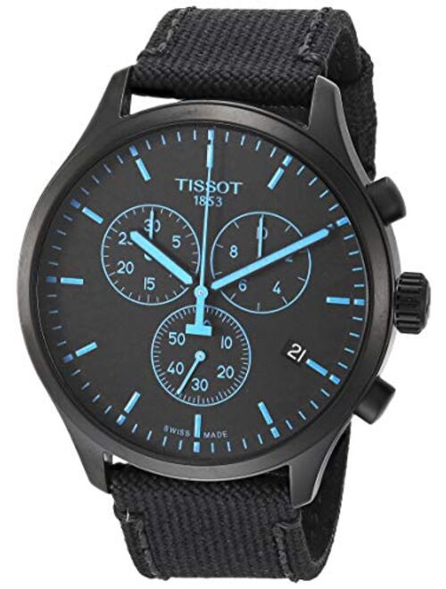 Tissot mens Chrono XL Stainless Steel Sport Watch Black T1166173705100