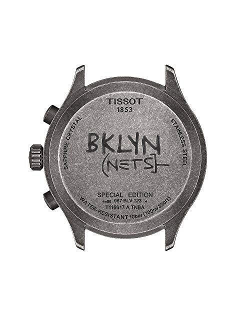 Tissot mens Tissot Chrono XL 316L stainless steel case with antique steel PVD coating Casual Watch Black T1166173705102