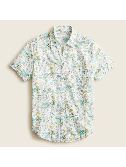 J.Crew Short-sleeve point-collar shirt in Liberty® print